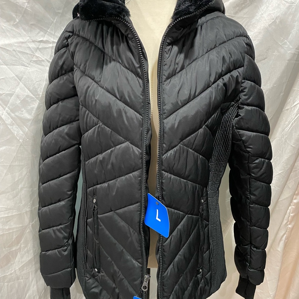 Nautica Women's Black Puffer Jacket
